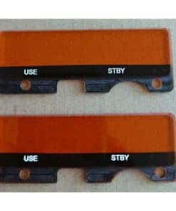 Par de Lentes de Placa Frontal de Repuesto Empotradas de