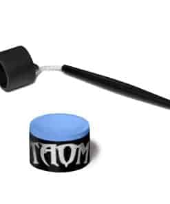 TAOM Tiza para Taco de Billar Premium V10 Azul - con Porta
