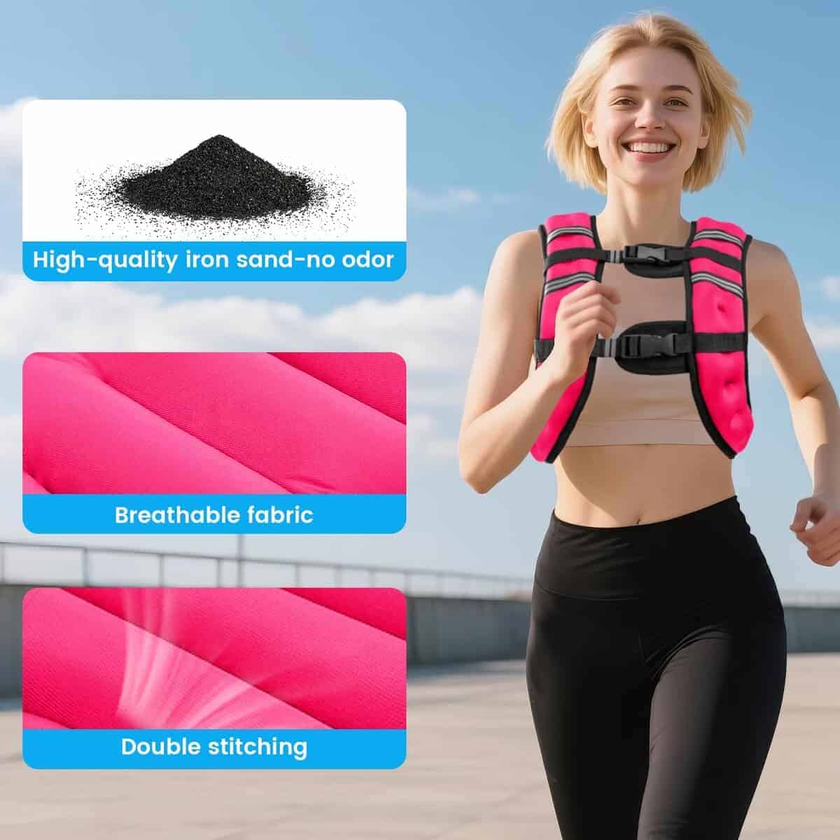 Chaleco con Pesas Ragebby de 12 libras para Hombres y - Imagen 7
