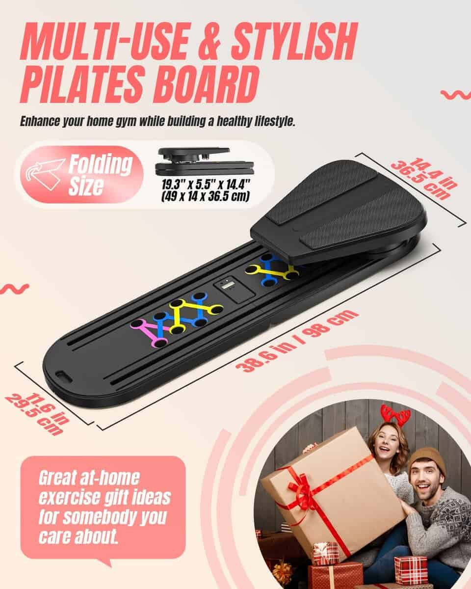 FUNWICT Pilates Board Pilates Reformer Set, Tabla de - Imagen 8