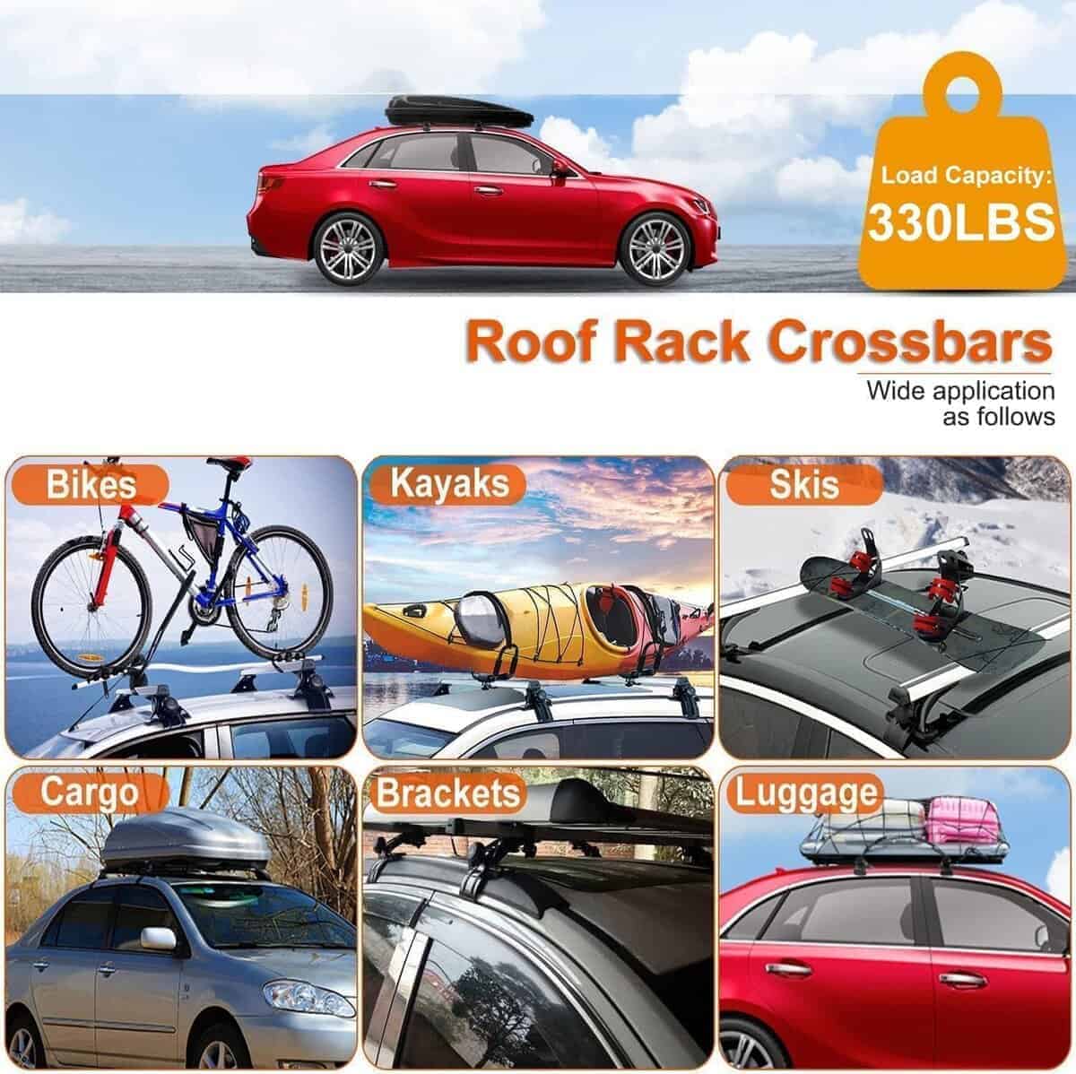 Barras transversales universales ajustables para -Blanco y N - Imagen 7