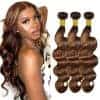 P430 Highlight Brown Bundles Cabello Humano Onda del Cuerpo