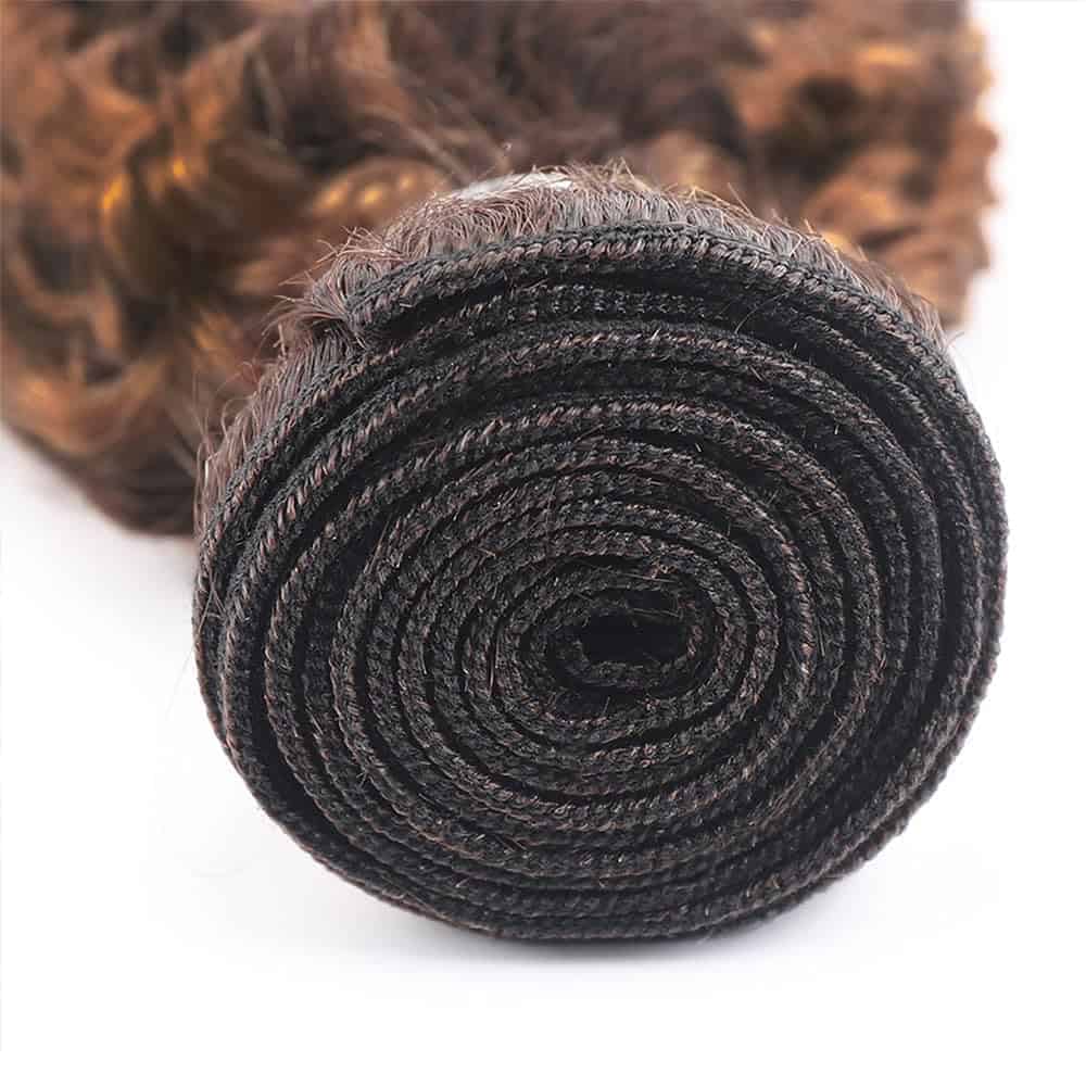 P430 Highlight Brown Bundles Cabello Humano Water Wave 22 - Imagen 5