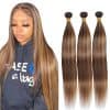 Paquetes de Cabello Humano P430 Highlight Brown Straight