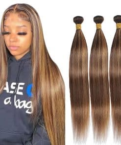 Paquetes de Cabello Humano P430 Highlight Brown Straight