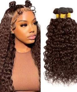 #4 Paquetes de Cabello Humano Ondulado en Agua 20 22 24