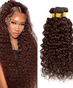 #4 Paquetes de Cabello Humano Ondulado en Agua 18 20 22