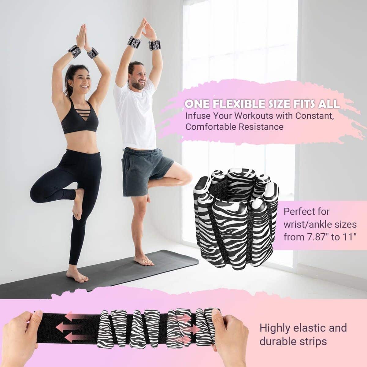 Set de Pesas de Muñeca y Tobillo para Mujeres, Juego de 2, - Imagen 7