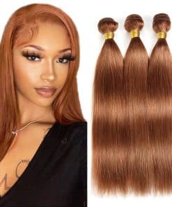 #30 Extensiones de Cabello Humano Recto 20 22 24 Pulgadas 3