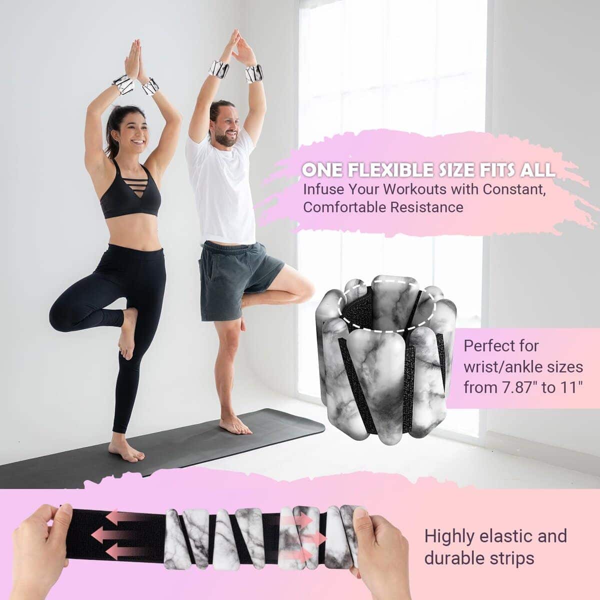 Peso de muñeca y tobillo para mujeres, juego de 2, - Imagen 7