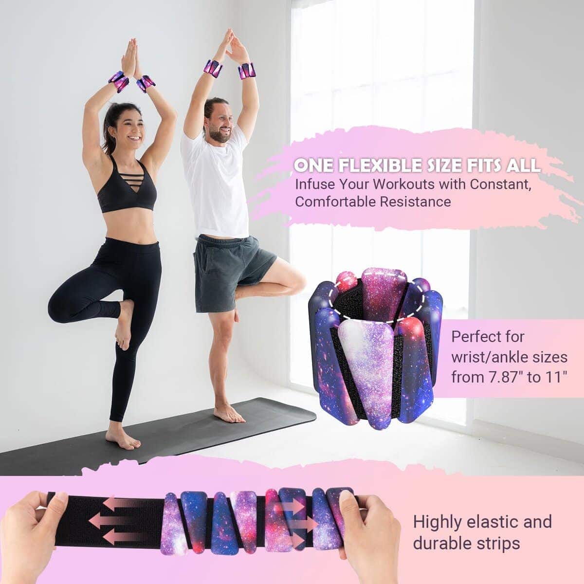 Pesas para Muñecas y Tobillos para Mujeres Juego de 2, - Imagen 7