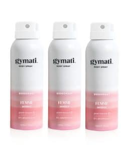 Gymati - Spray Desodorante Fitness - Hombres -uete de 3