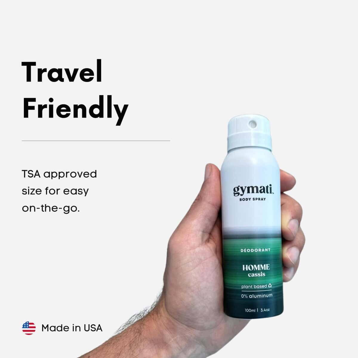 Gymati - Desodorante en Spray para Hombres para el Fitness - Imagen 9