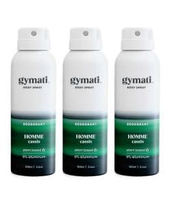 Gymati - Desodorante en Spray para Hombres para el Fitness
