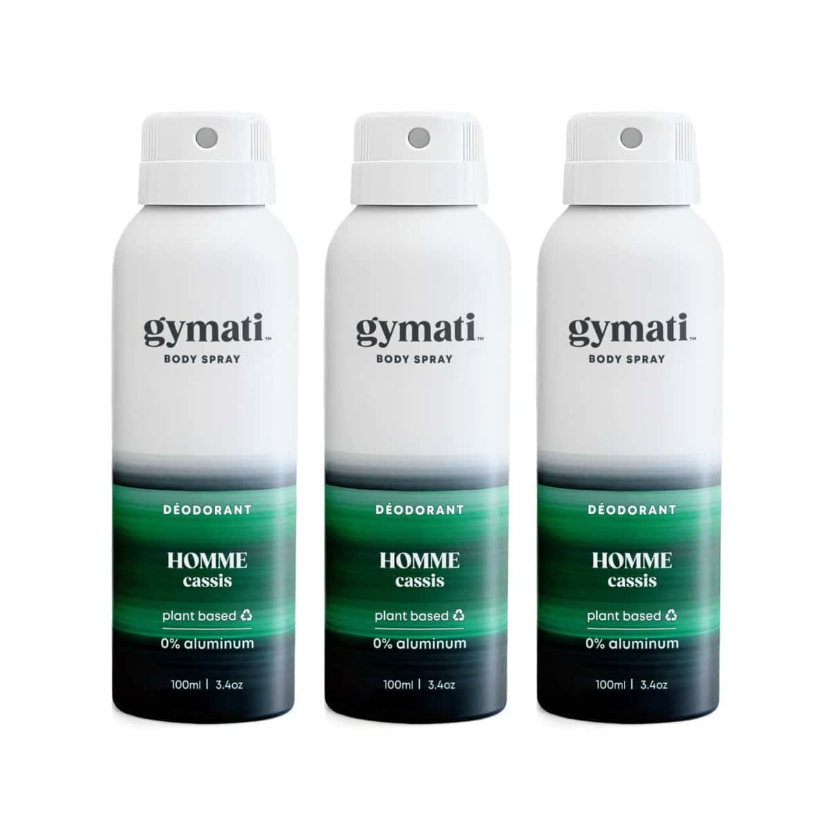 Gymati - Desodorante en Spray para Hombres para el Fitness