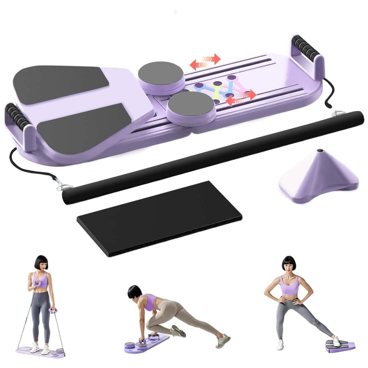 Tablero de Pilates 2025 Mejorado, Set de Pilates Reformer,
