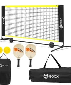 Red de pickleball GOOX 6FT Small Mini (con palas) - Red de