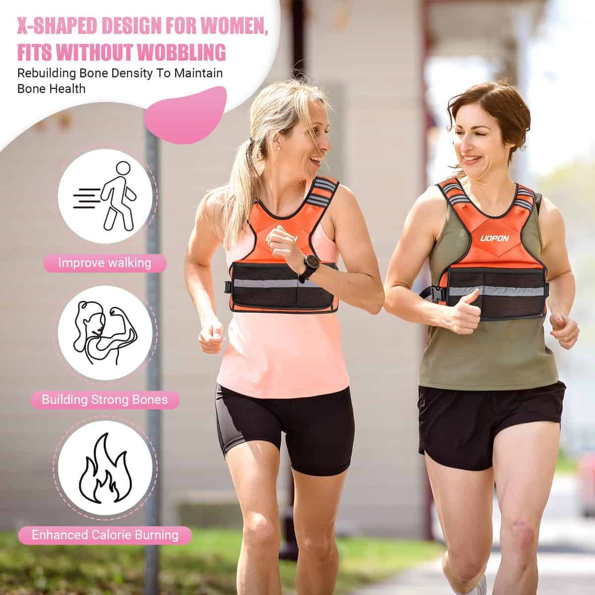 Chaleco ajustable con peso para mujeres, 6-12 libras - Imagen 5