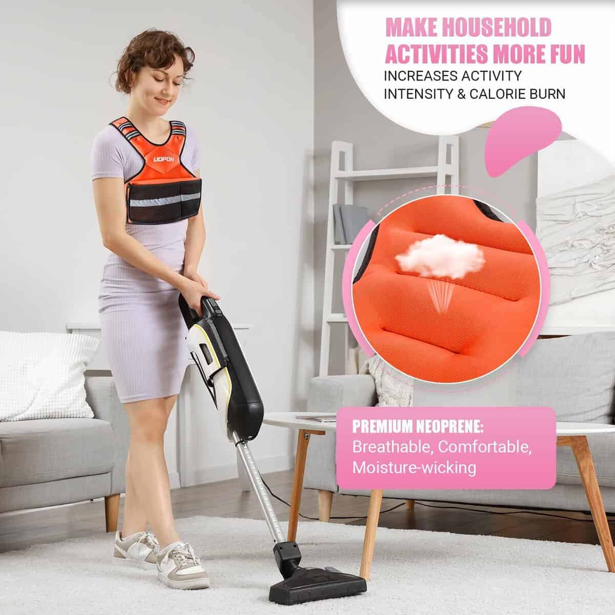 Chaleco ajustable con peso para mujeres, 6-12 libras - Imagen 7