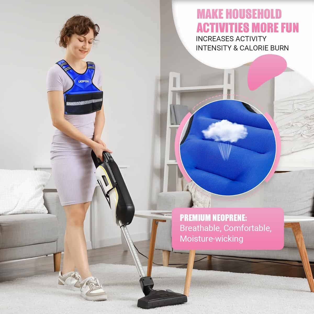 Chaleco ajustable con peso para mujeres, 6-12 libras, - Imagen 7