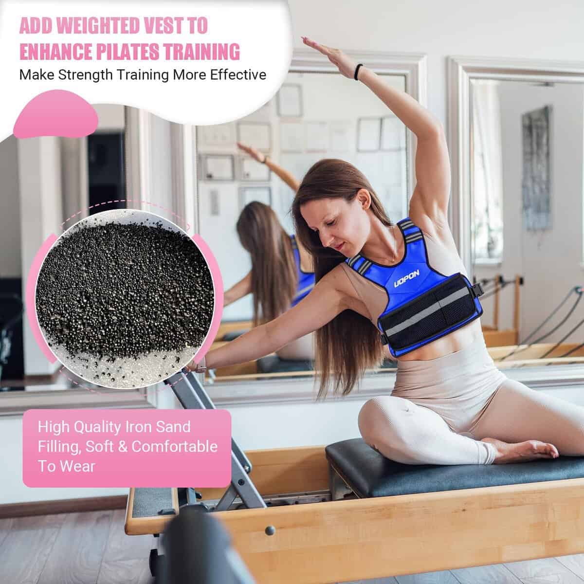 Chaleco ajustable con peso para mujeres, 6-12 libras, - Imagen 8