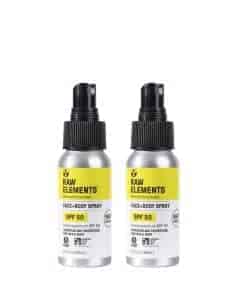 Protector Solar Mineral Raw Elements Face + Body Spray SPF