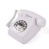 Teléfono fijo para el hogar, teléfono vintage con rellamada