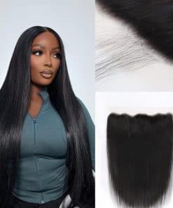 Cierre Frontal de Encaje 13x4 Recto Cabello Humano