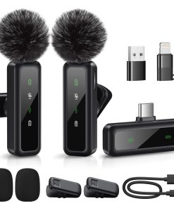 Mini Micrófono Inalámbrico Lavalier para iPhone, iPad,