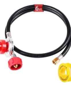 Manguera de Goma Negra para Propano AUTATUE con Regulador