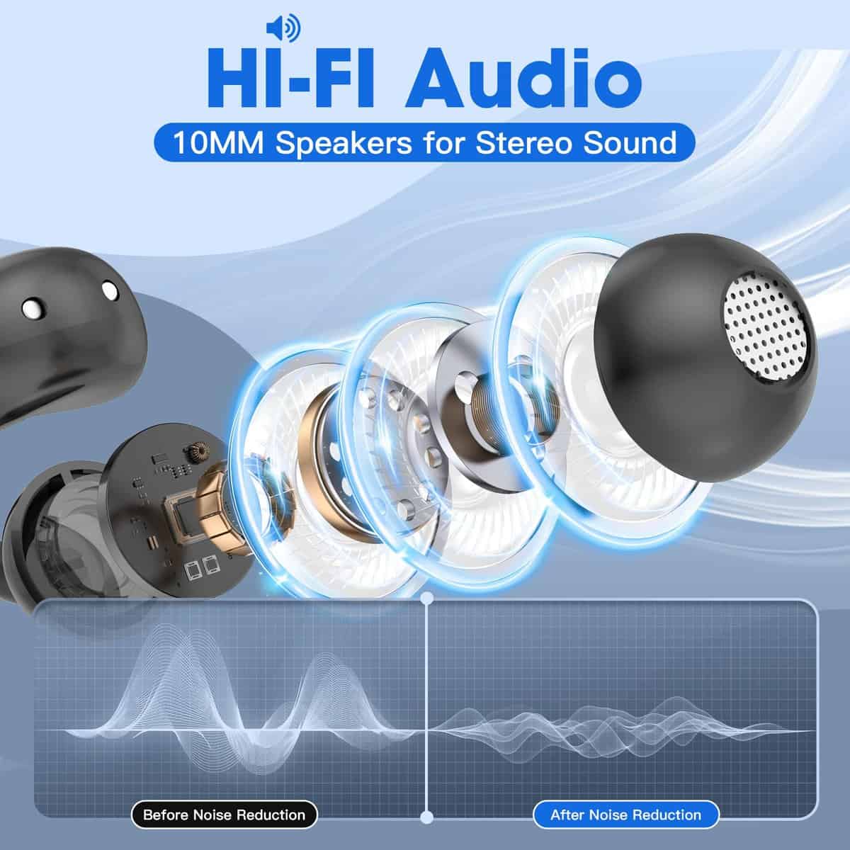 Yukee Auriculares de Traducción AI en Tiempo -Negro - Imagen 7