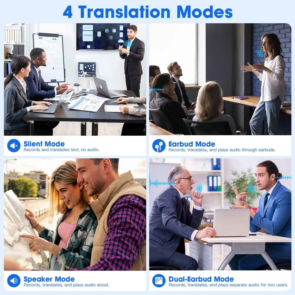 Yukee Auriculares de Traducción AI en Tiempo -Negro - Imagen 6