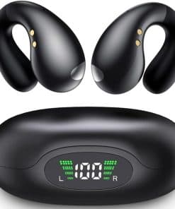 Audífonos de conducción ósea con diseño de clip deportivo