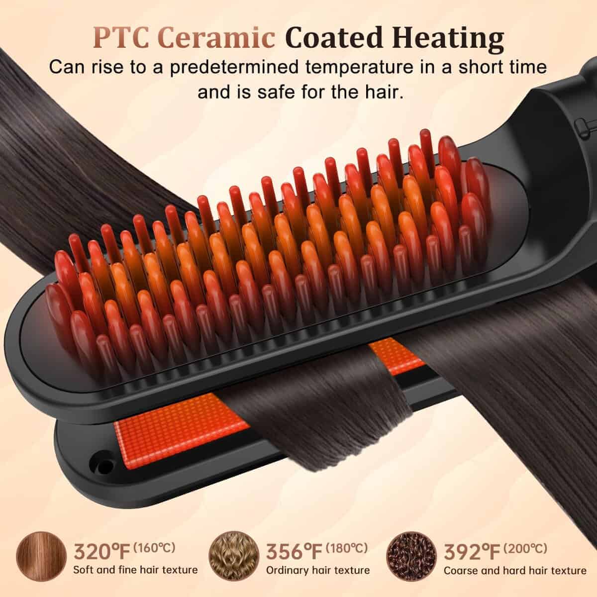 Cepillo alisador inalámbrico 3 en 1, Cepillo alisador - Imagen 7