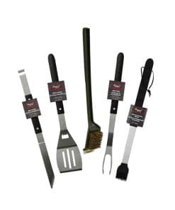 Set de Herramientas de Parrilla de Acero Inoxidable de 5