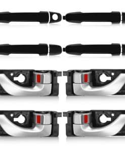 Juego de 8 manijas de puerta interiores y -Silver