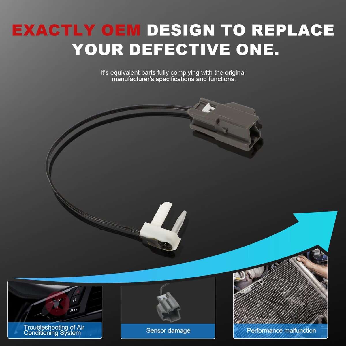 Sensor de Temperatura del Evaporador de A/C para F-250 - Imagen 7