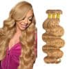 #27 Blonde Bundles Cabello Humano Onda del Cuerpo 20 20 20