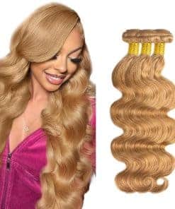 #27 Blonde Bundles Cabello Humano Onda del Cuerpo 20 20 20