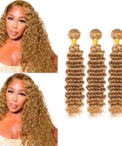#27 Mechones de Cabello Humano Ondulado Profundo 22 22 22