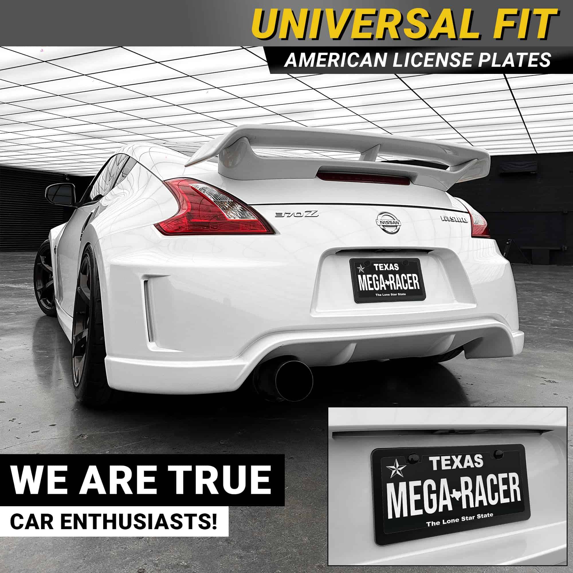 Porta Placas Delgado Negro Mate | 2 Pack | Marco Delgado de - Imagen 4