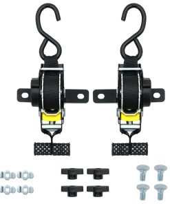 2PCS Correas de Amarre Retráctiles SZYANG -Negro