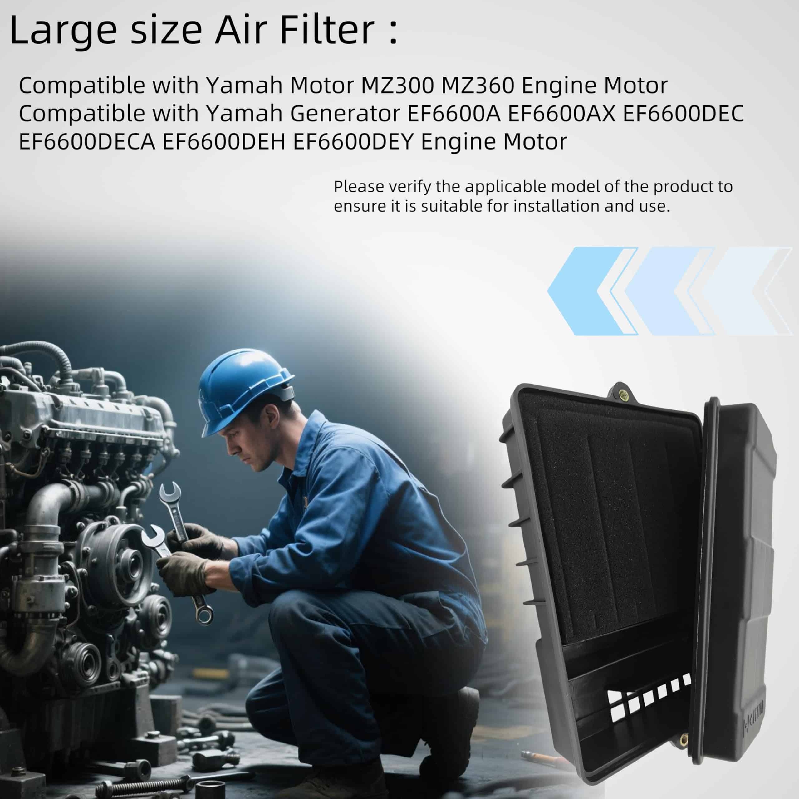 Kit de filtro de aire y caja de montaje compatible con - Imagen 5