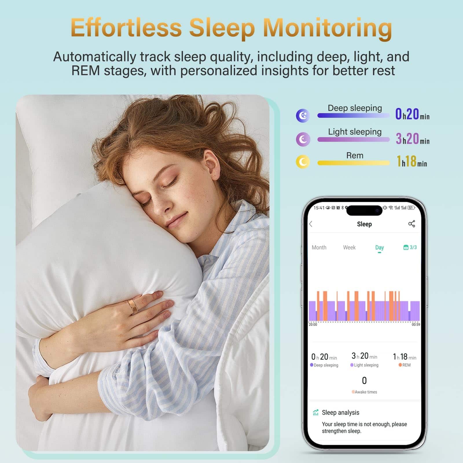 Anillo Inteligente Weylmd con Monitoreo de -Rose Gold - Imagen 3