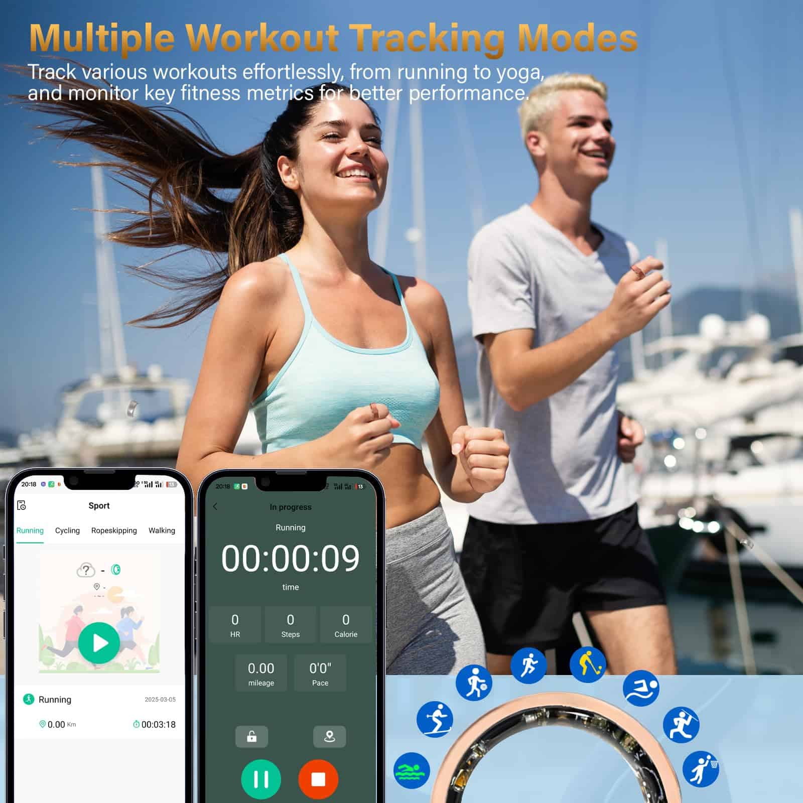 Anillo Inteligente Weylmd con Monitoreo de -Rose Gold - Imagen 6