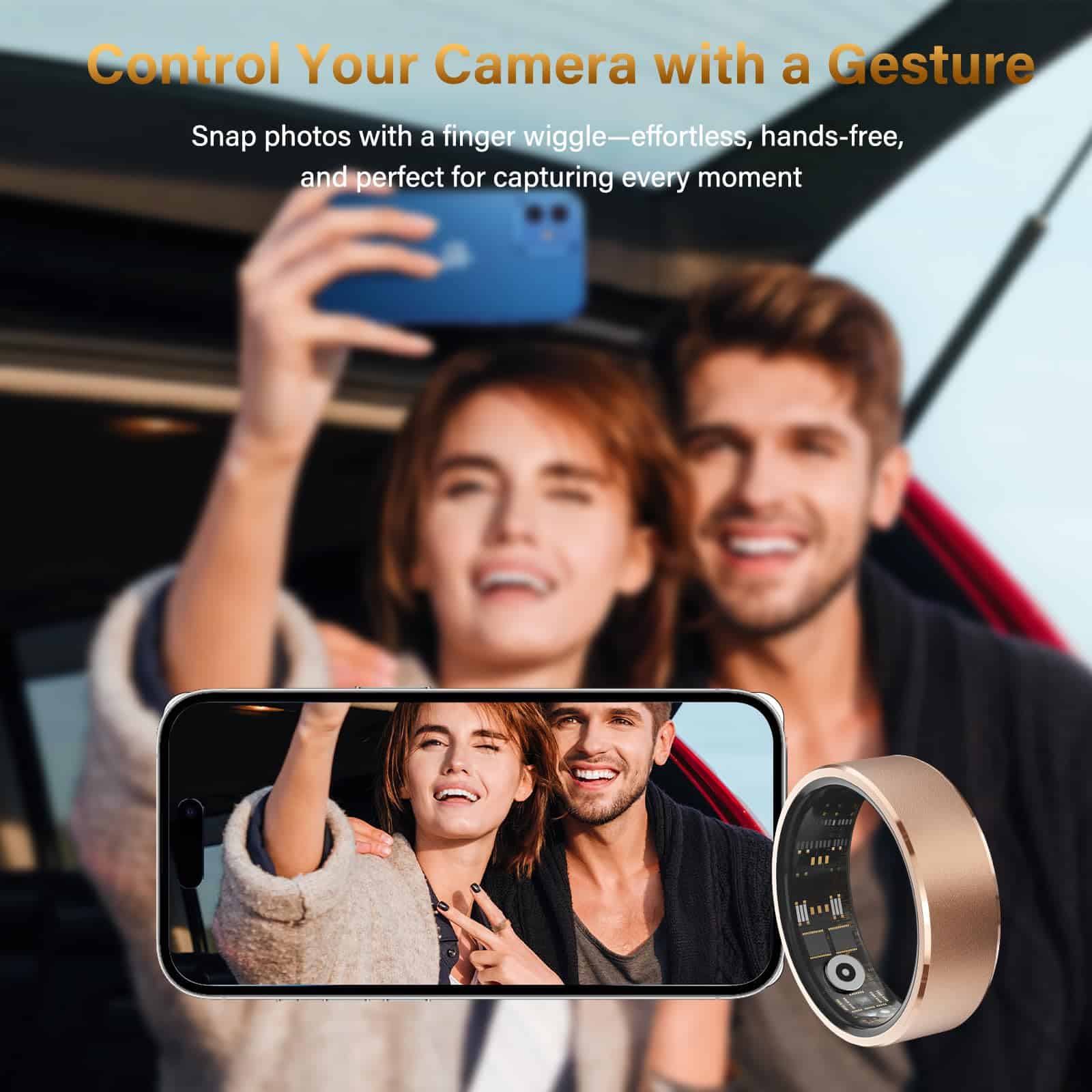 Anillo Inteligente Weylmd con Monitoreo de -Rose Gold - Imagen 7