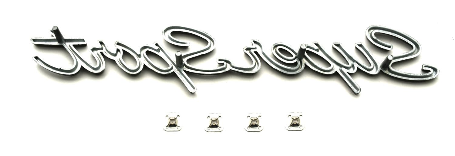 2 Piezas de Emblemas Script Super Sport 3D Placa Frontal - Imagen 8