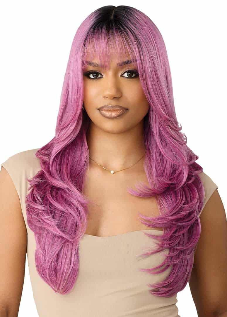 Pelucas de Encaje Frontal Outre - Castine (DR LILA ROSADO)