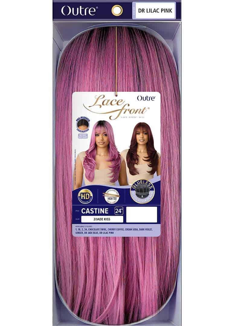 Pelucas de Encaje Frontal Outre - Castine (DR LILA ROSADO) - Imagen 7