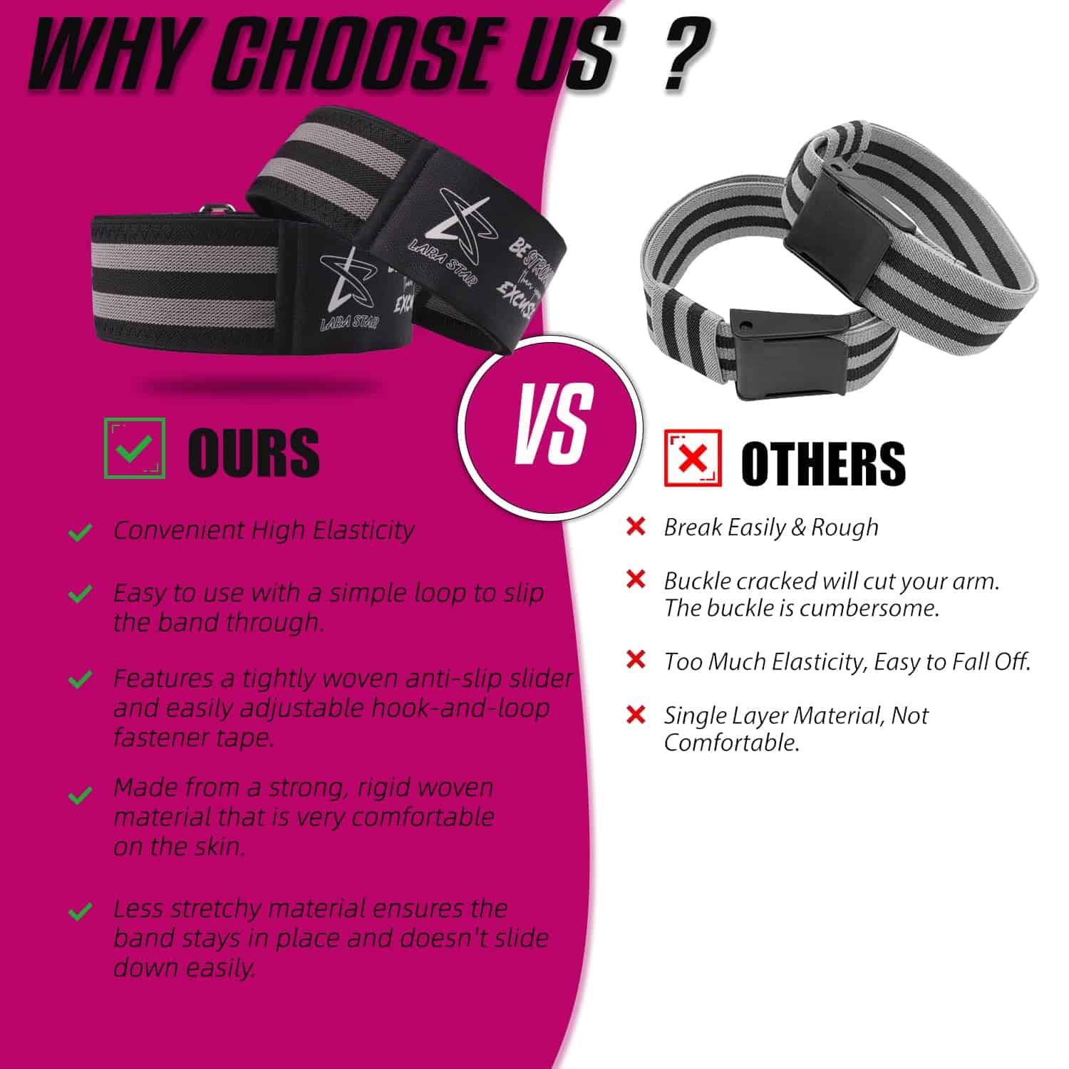 Bandas de restricción de flujo sanguíneo para glúteos de - Imagen 7